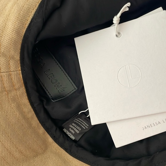 NWT Janessa Leone 100% Organic Cotton Hat in Tan. Size Medium. - Picture 4 of 7